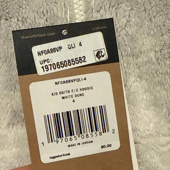 $80 The North Face Osito Kids Size 4 Full Zip Hoodie Sweater Coat NWT - Picture 6 of 7